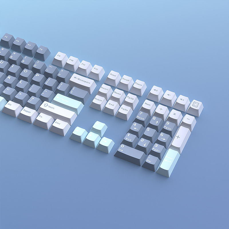 Title 6, Mechanical Keyboard Keycaps Combination Of Thre...