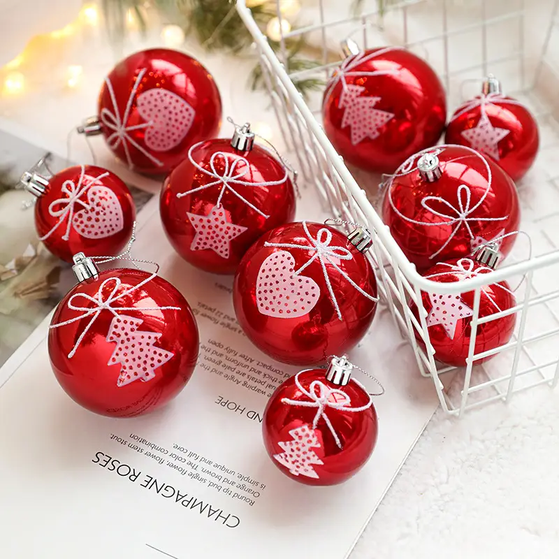 Ornament Christmas Ball Jelly Glue Love Painted