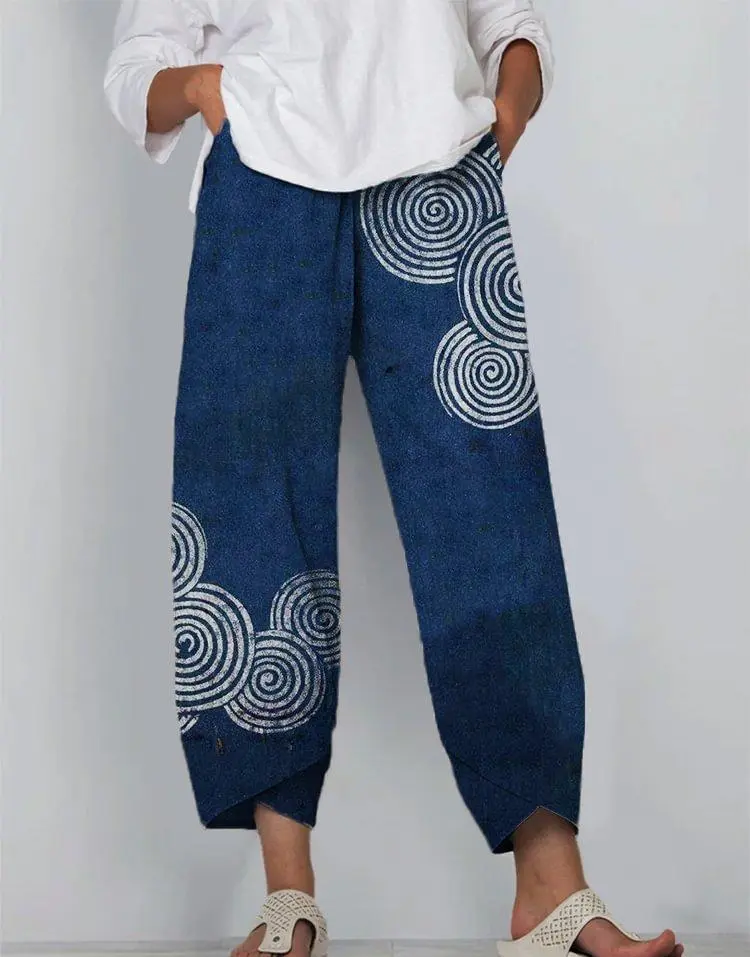 Minimalist Women's Pants Featuring A Patchwork Animal-print Design - Sh82601703-2Xl