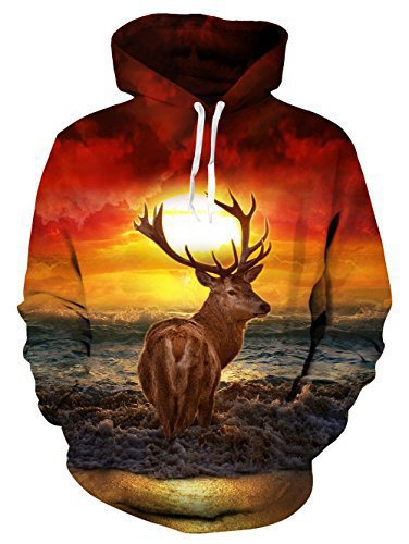 New Men's Creative Casual Sweatshirt Hooded Top Long Sleeve