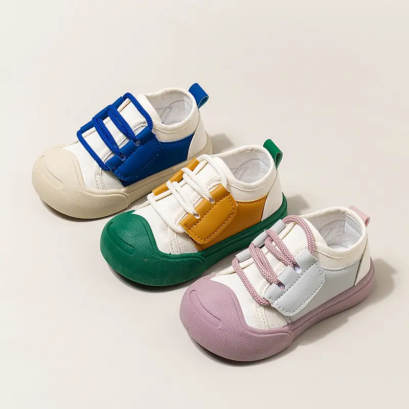 Dopamine Color Matching For Children Canvas Shoes