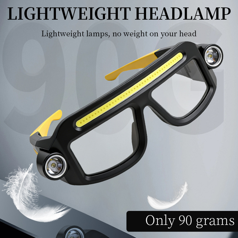 Outdoor Cycling Night Fishing Windproof USB-Rechargeable Eye-Protection High-Intensity COB Headlamp — 1