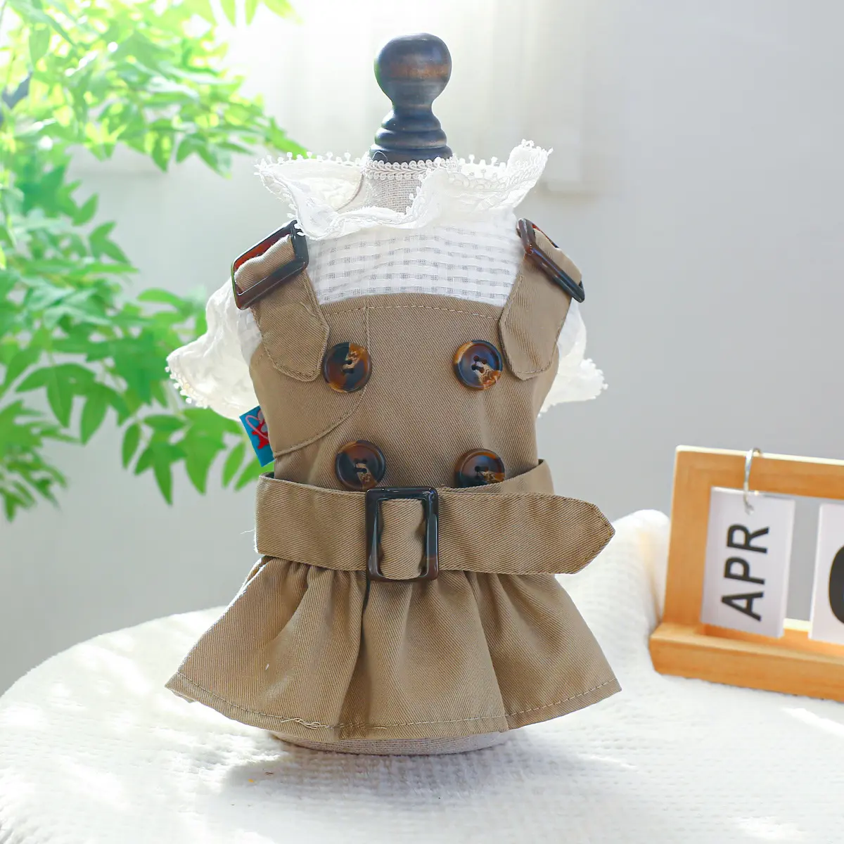 Pet Clothes Khaki Trench Coat Couple