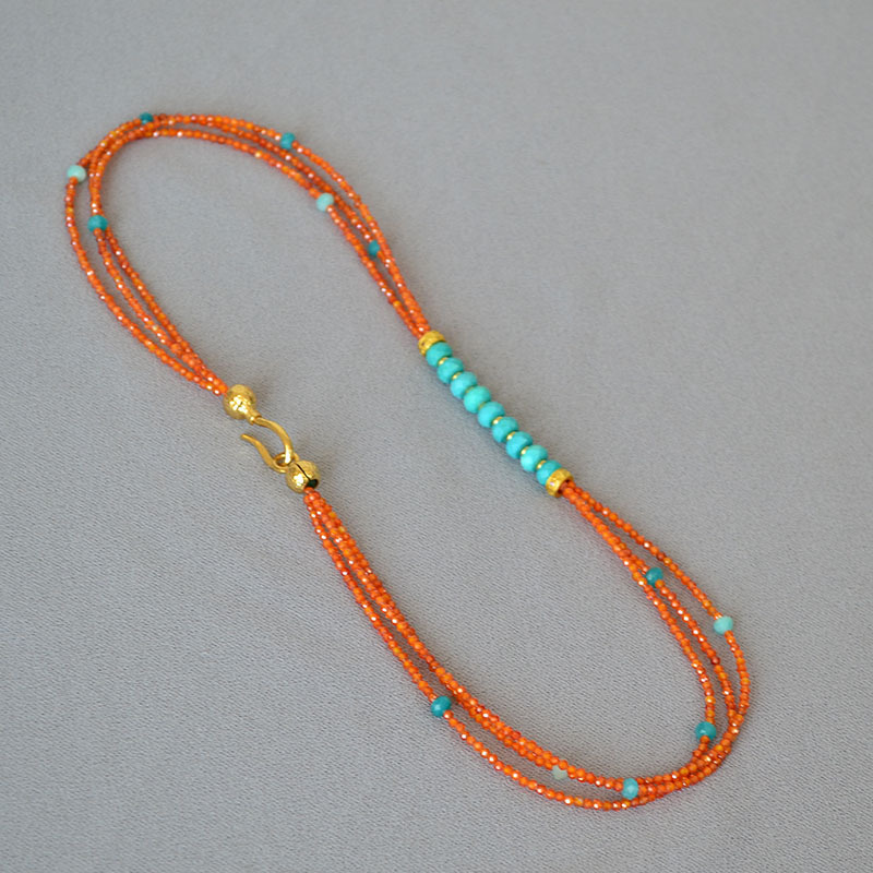 Zircon Bead Detachable Necklace