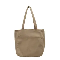 Women's Fashion Large Capacity Corduroy Shoulder Messenger Bag - Khaki - View 1