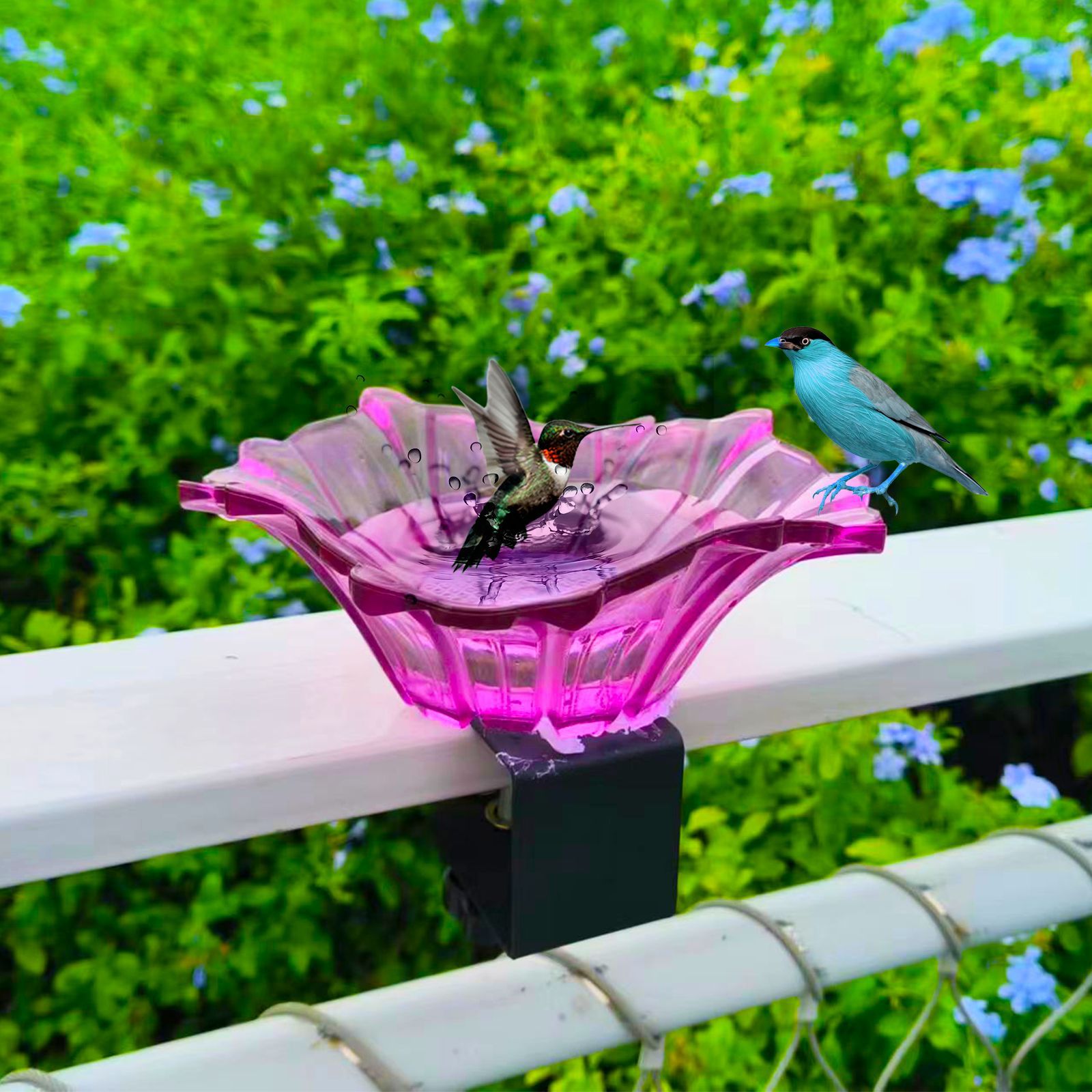 Title 14, Outdoor Garden Miniature Bird Tub Feeder