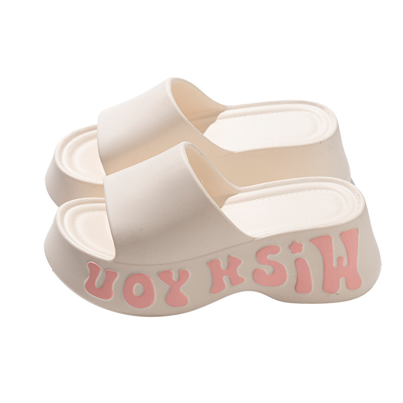 Non-slipHeight-increasing Thick-soled Slippers For Women