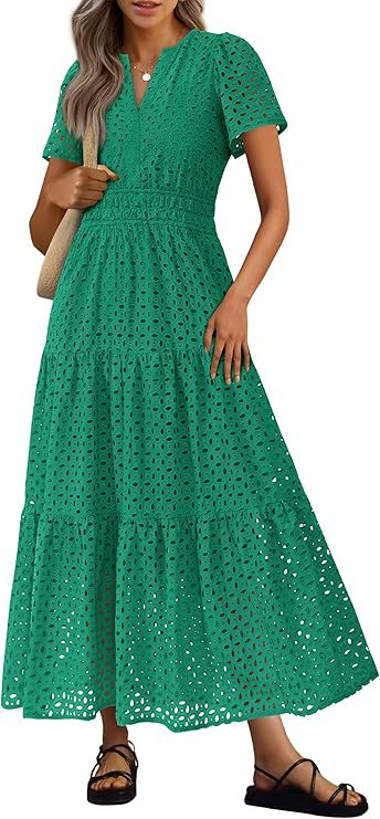 Women's Long Flowing Beach Vacation Dress