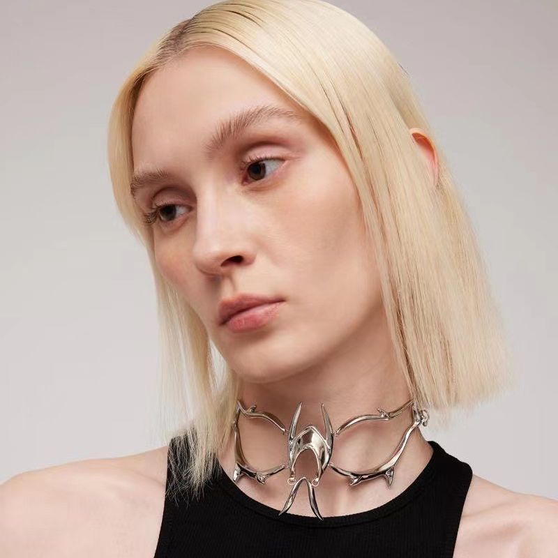Dual-wear Decorative Streamline Modeling Nose Studs Mask — foto 6