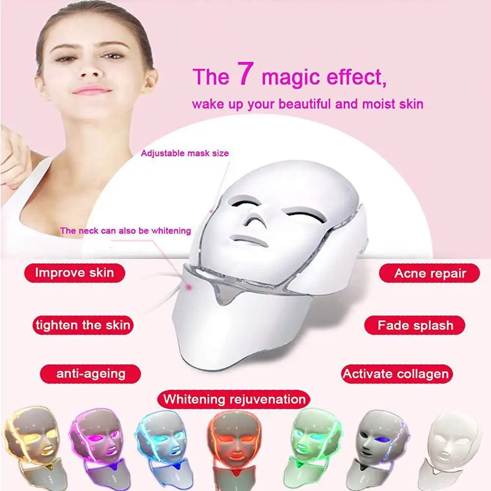 Seven-color Light Skin Rejuvenation Beauty Apparatus Mask