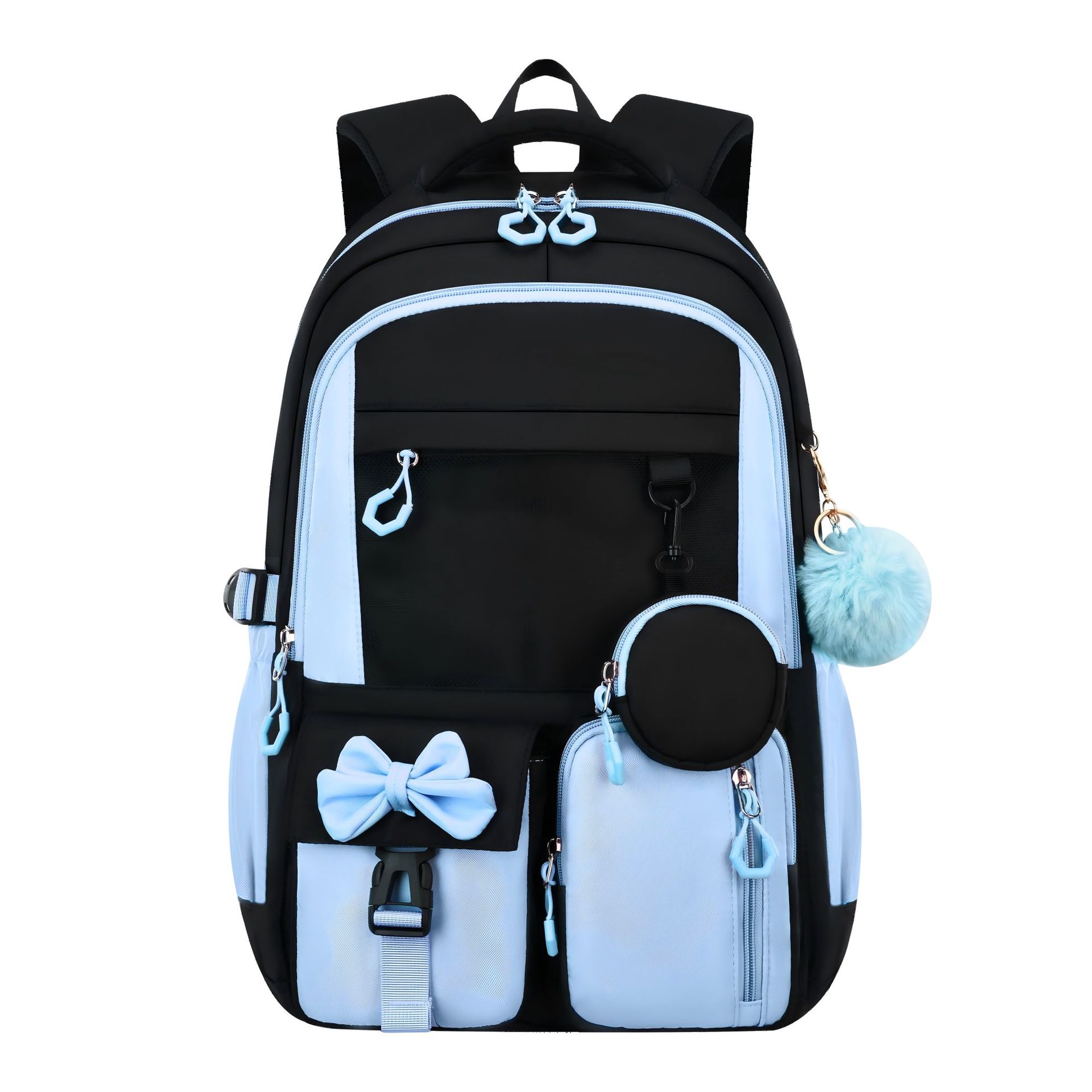 Simple Three-Piece Backpack Set For Elementary And Middle School Students 4