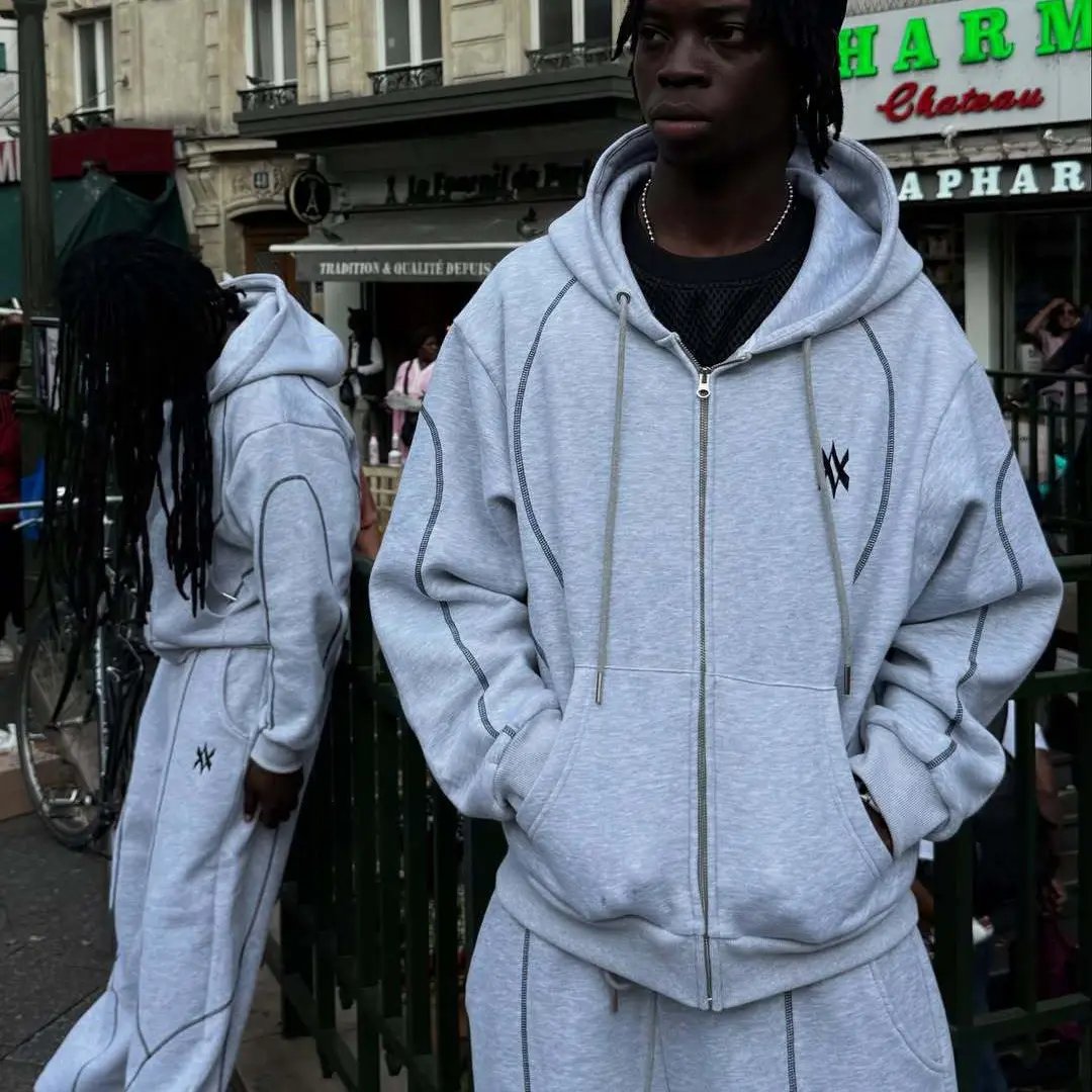 Street Hooded Cardigan Sweater Men's And Women's
