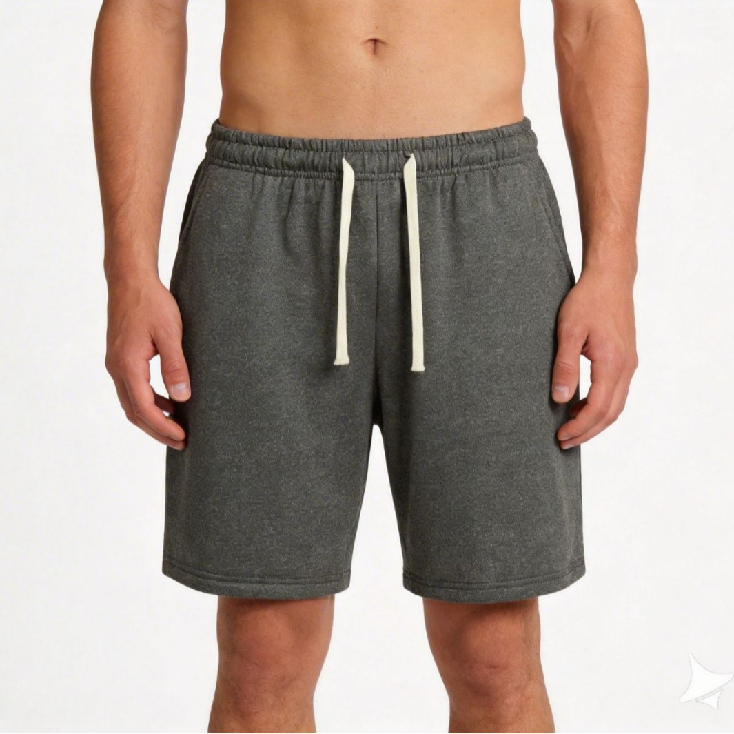 Solid-color Mens Athletic Casual Shorts