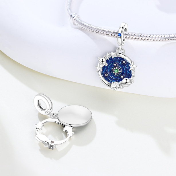 Starry Sky Astronaut Diy Bracelet String Beads Pendant