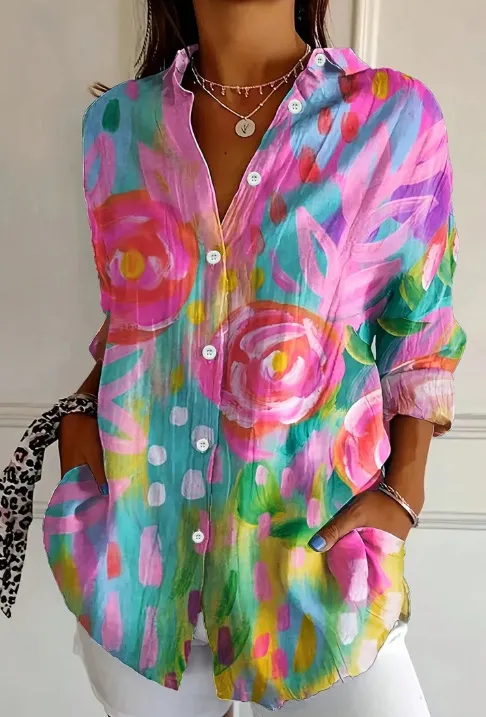Trendy Long sleeve Printed Pattern Printed 3D Shirt Cxcs110 - Shop at LoveMi