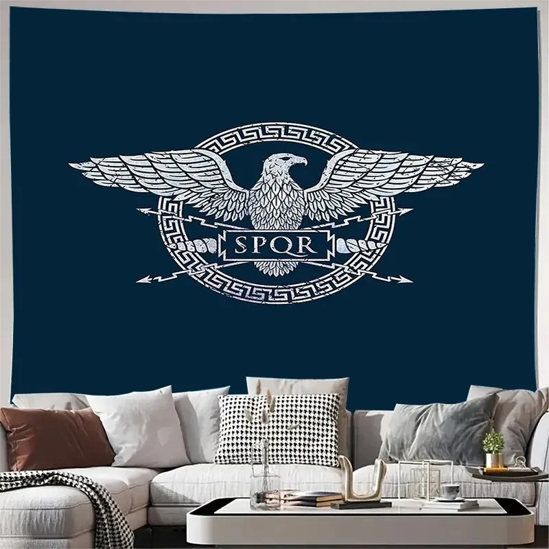 Classic Roman Eagle Emblem Retro Trendy Fashion Tapestry Aesthetic Home Decor