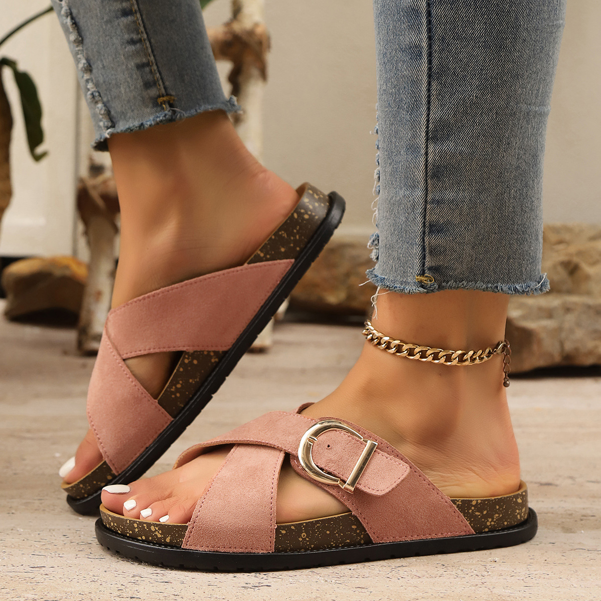 Mori-style Gentle Thick-soled Sandals 24 36d9ba57 0f86 4116 95c6 0fee83003fab
