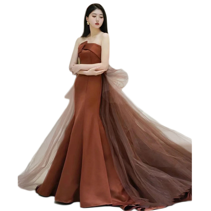 Strapless Evening Gown