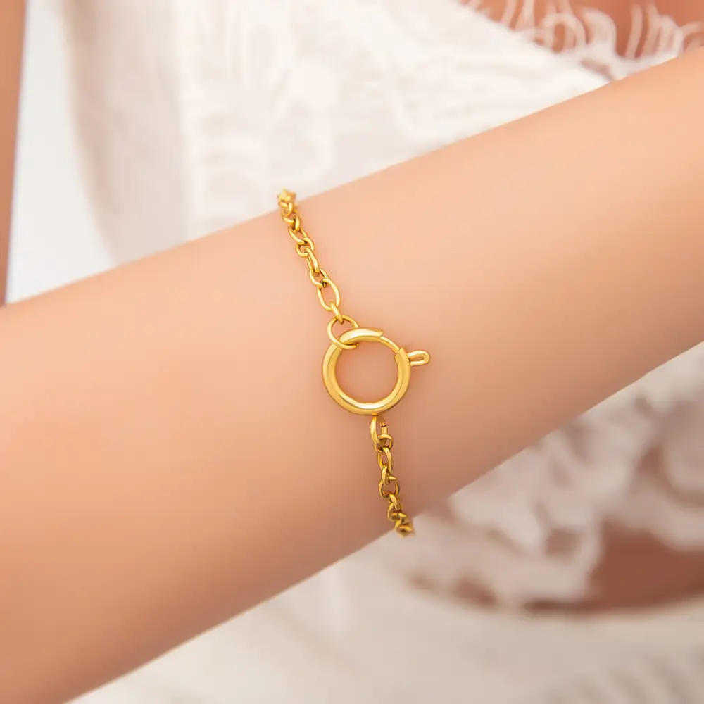 Stainless Steel Geometric Bracelet Chain Does Not Fade Random Combination