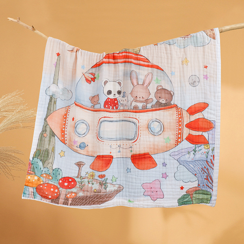 Baby And Infant Products Pure Cotton Six-Layer Gauze Bath Towel