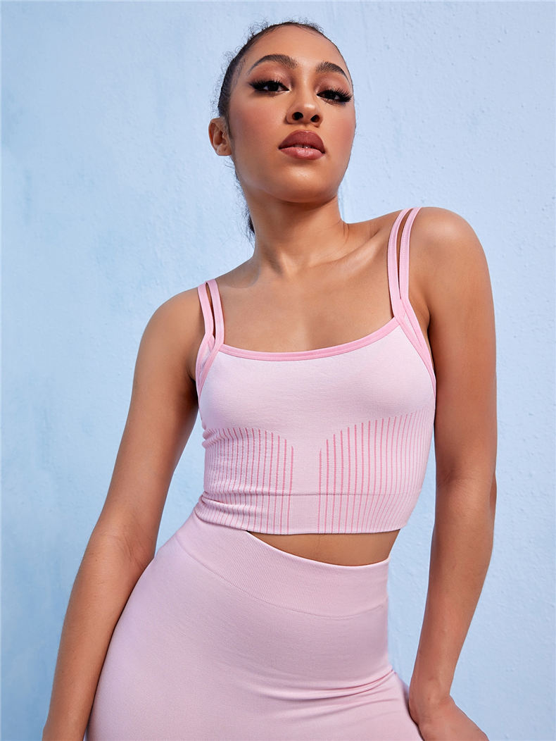 European And American Seamless Yoga Suit Stretch Vest