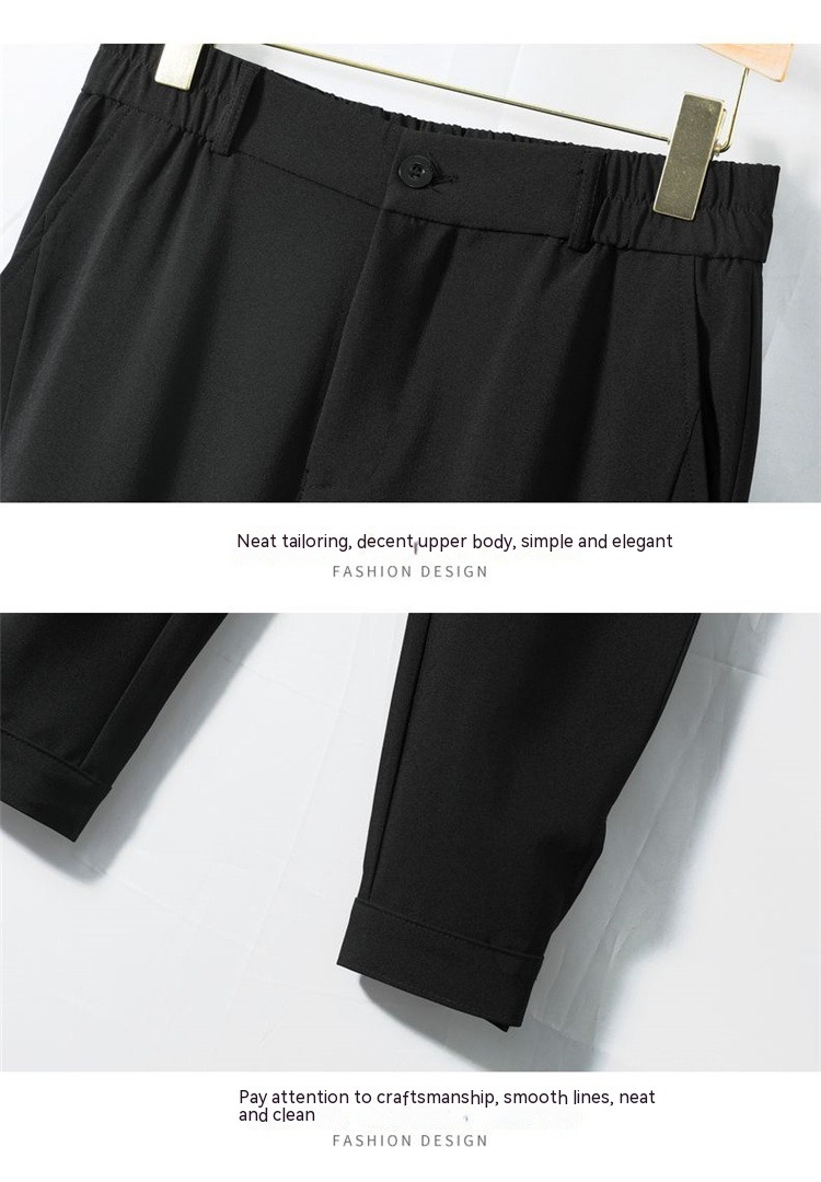 Loose Tappered Internet Celebrity Harem Cropped Casual Pants