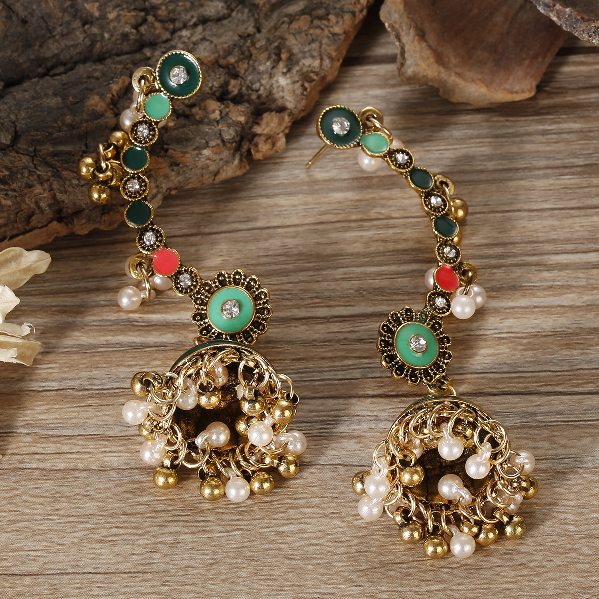 French Retro Ethnic Style Earrings Temperament Good-looking Bohemian