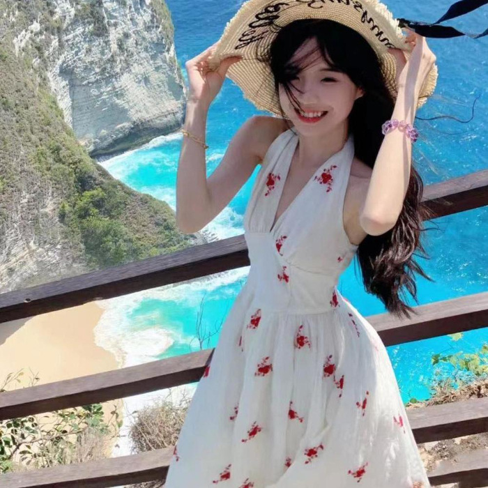 Women's Pure Desire Style Halter Neck Dress Picture Color Xl - Shop at LoveMi