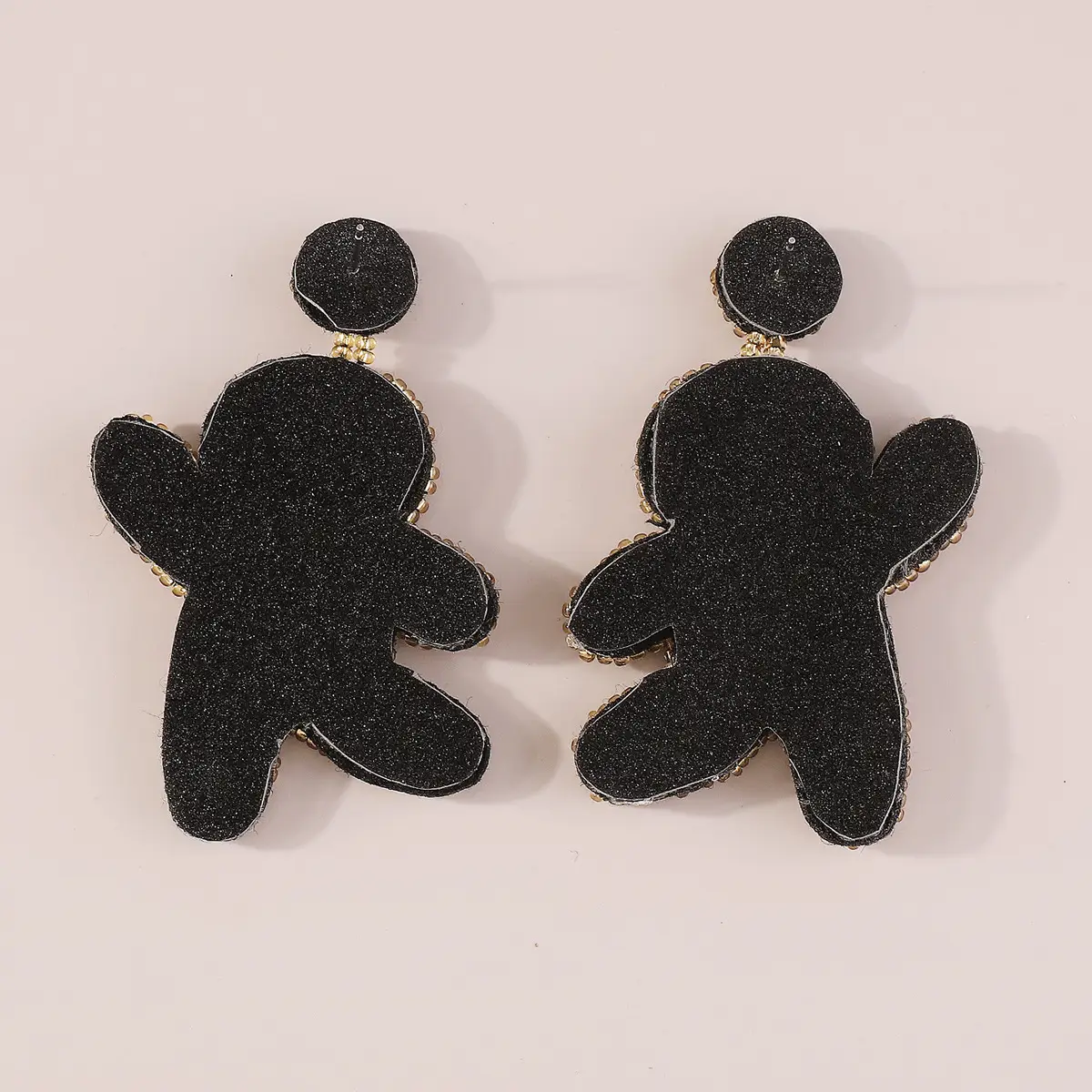 Funny Earrings Christmas Color Gingerbread Man
