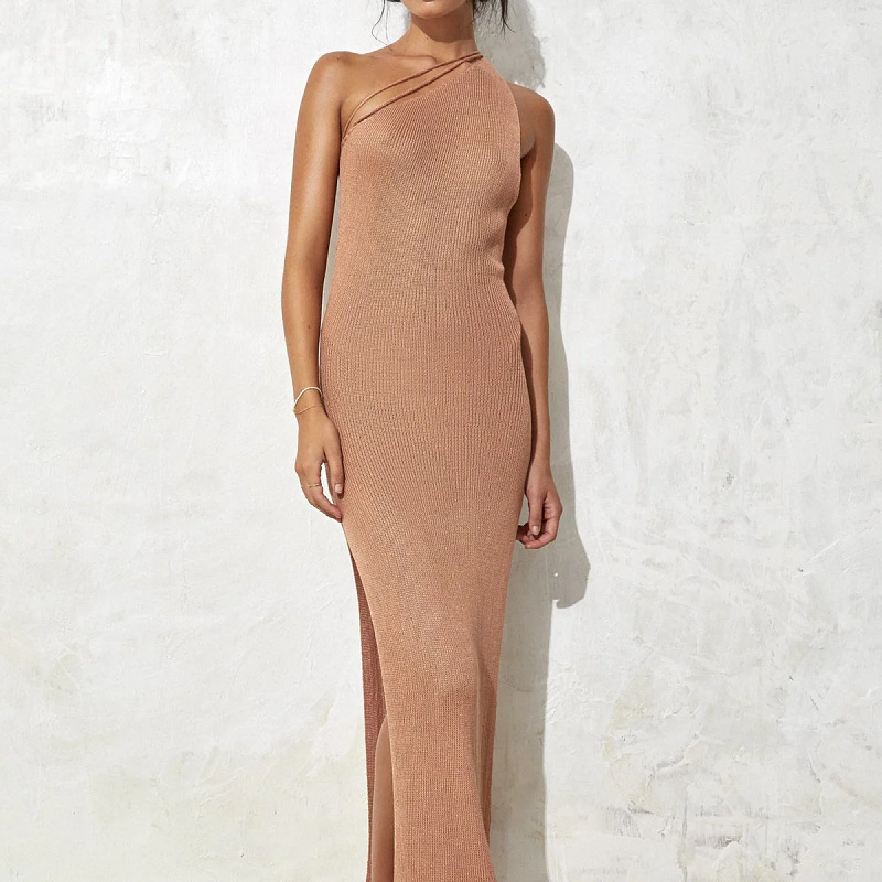 Women's Sexy One-shoulder Beach Dress