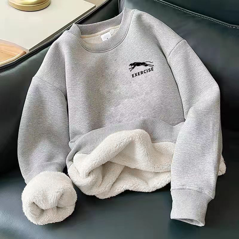 Fleece-lined Thickened Alpaca Fleecefiber Sweater