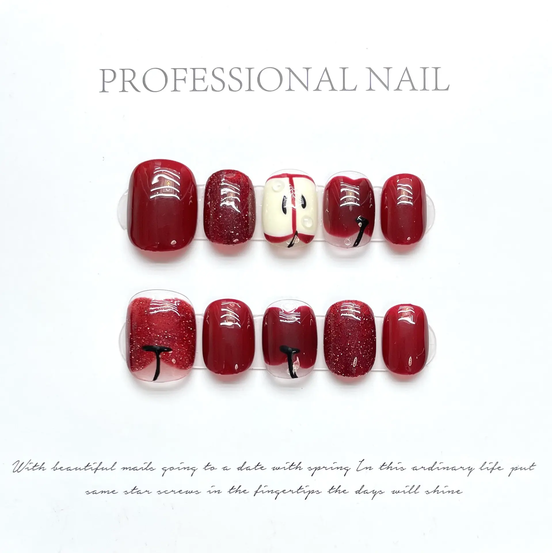 Hand Painted Wear Nail Beauty Patch