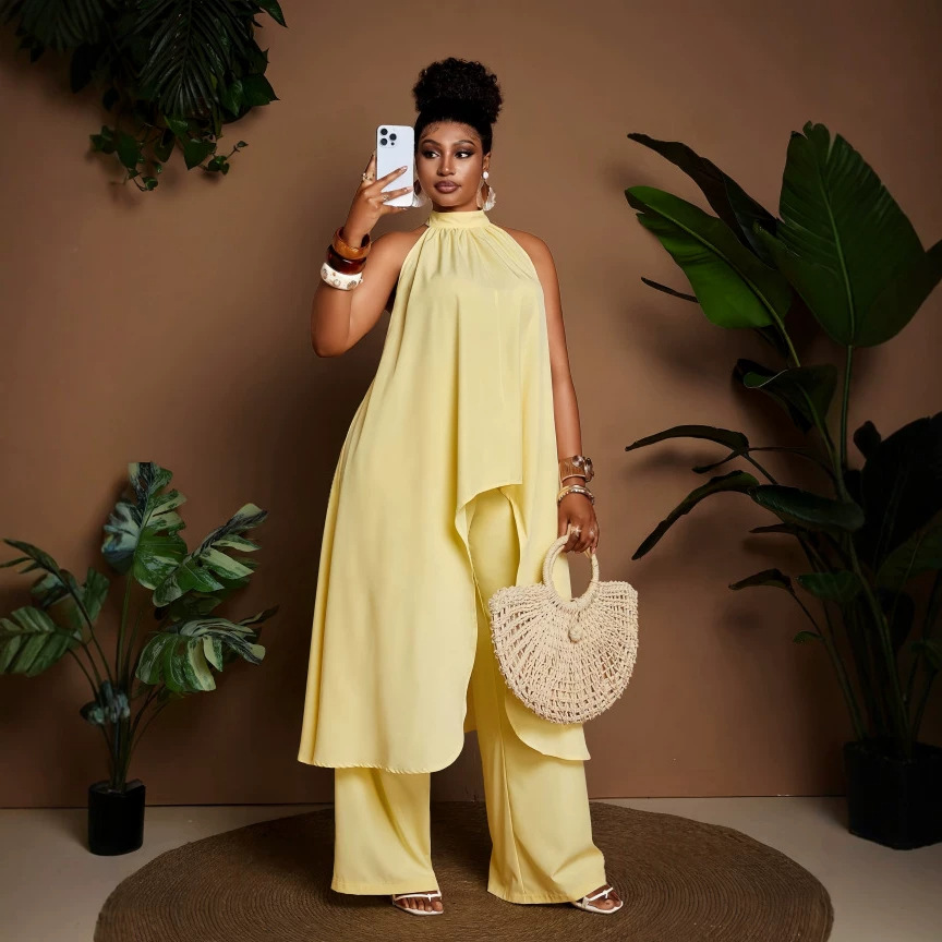 Women's Summer Fashion Vacation Style Two-piece Set