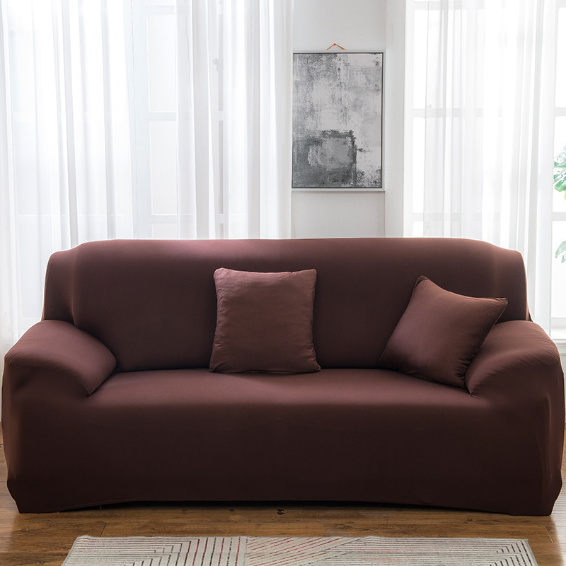 Simple Versatile Solid-color Stretch Sofa Cover For Home Use