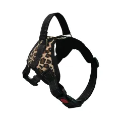 Explosion-proof Medium Large Dog Pet Saddle Chest Strap - Leopard Print - View 1