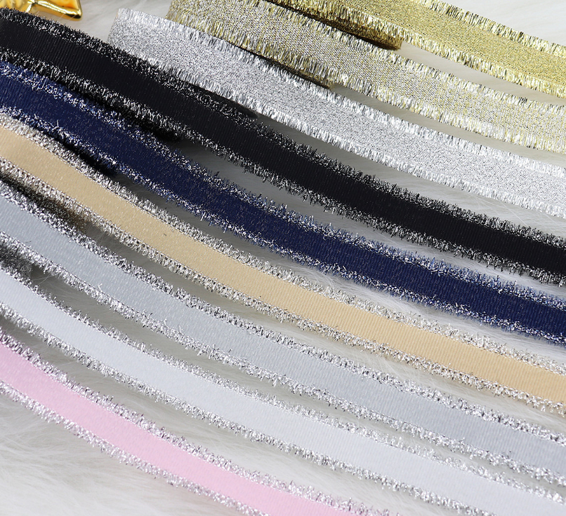 Gift Packaging Wedding Rib Gold And Silver Color Fringe With Bowknot Decorative Baking Ribbon Multicolor — foto 23