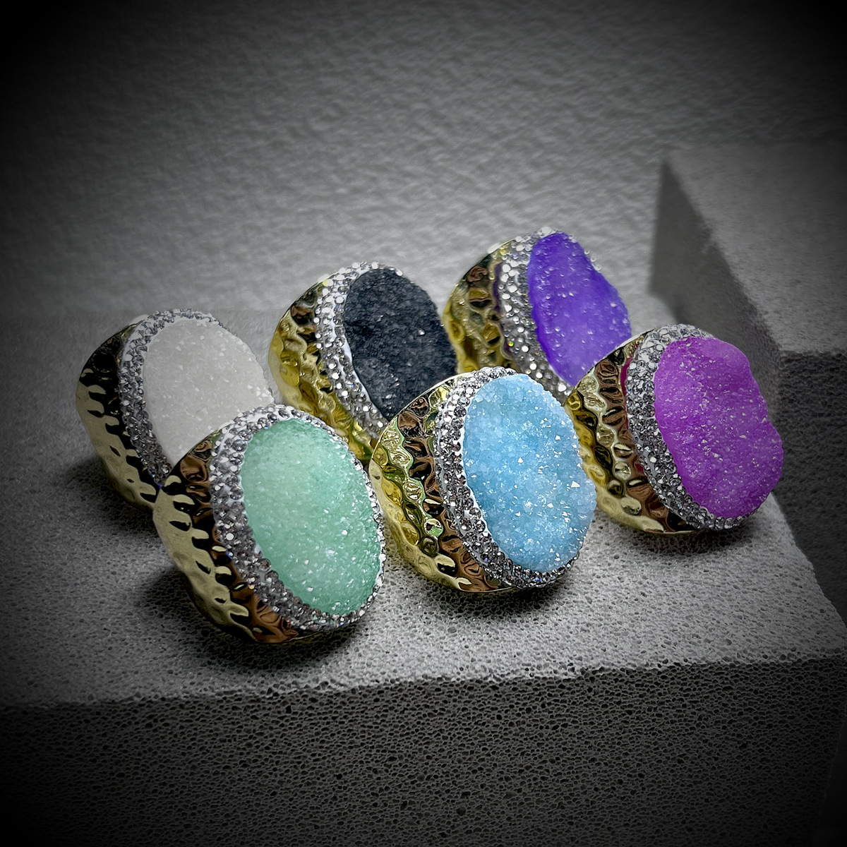 Antique Bronze Adjustable Statement Wide Ring