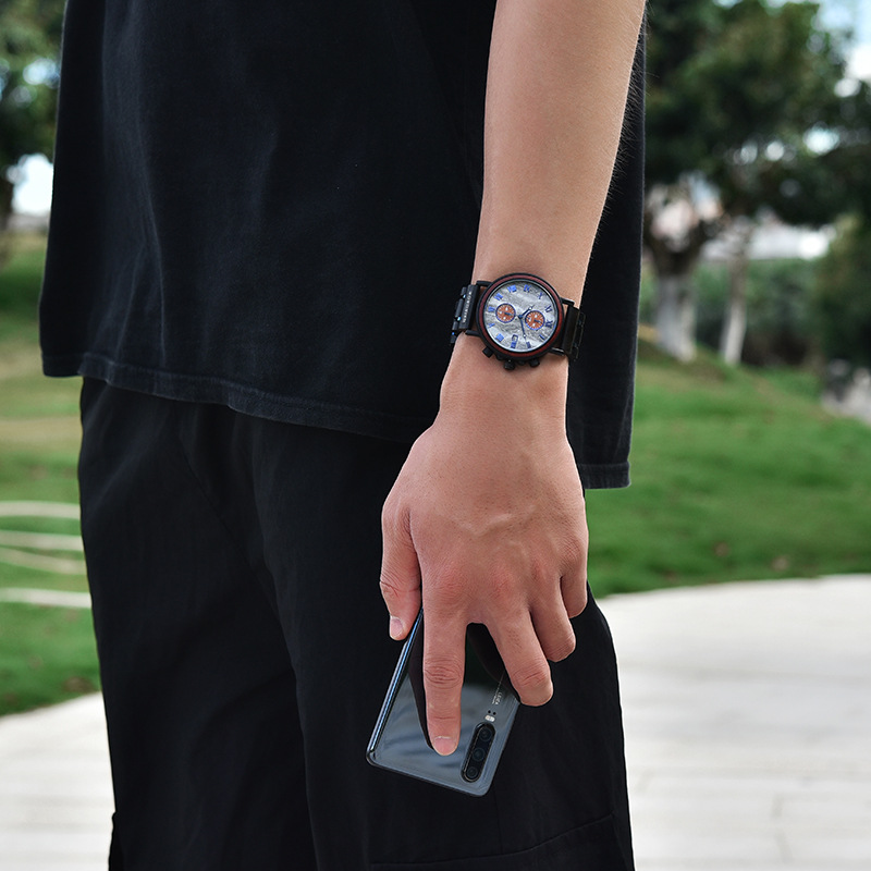 Unisex Wooden Quartz Decoration Watch 5