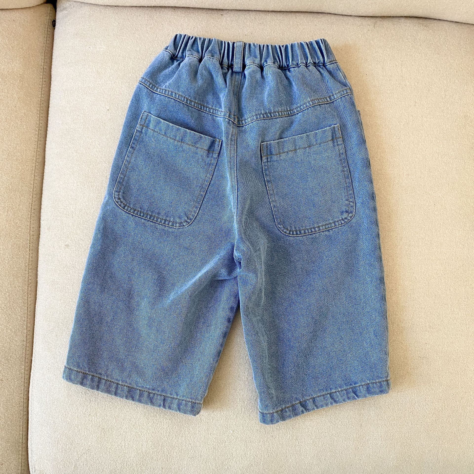 Title 5, Jeans anchos de estilo nuevo para niños, cómodo...