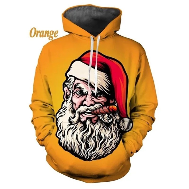 Print Same Leisure Pullover Hooded Sweater