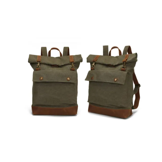 One shoulder Roll Top Roll Cover Backpack Green - Shop at LoveMi