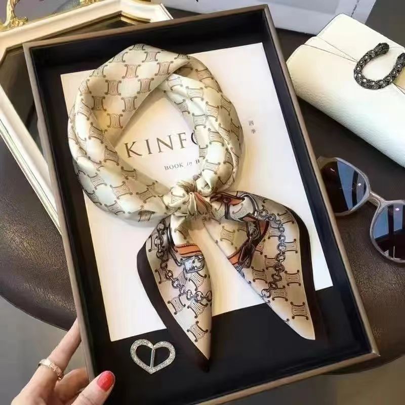 Women's High-end Thin Square Scarf - Image 10