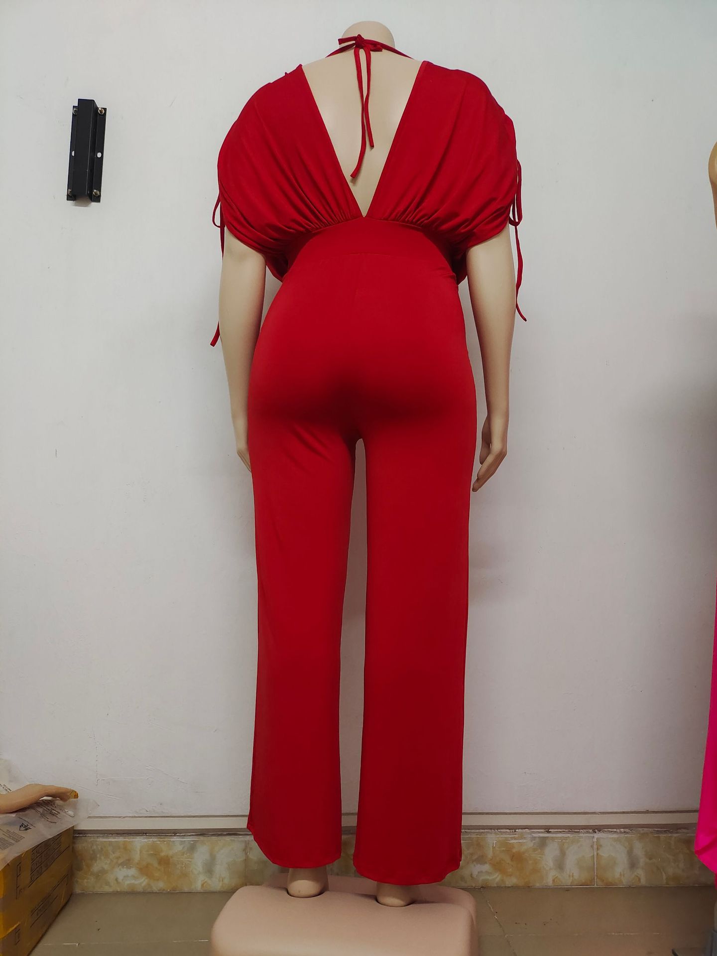 Title 15, Jumpsuit da donna in tinta unita con coulisse, ...