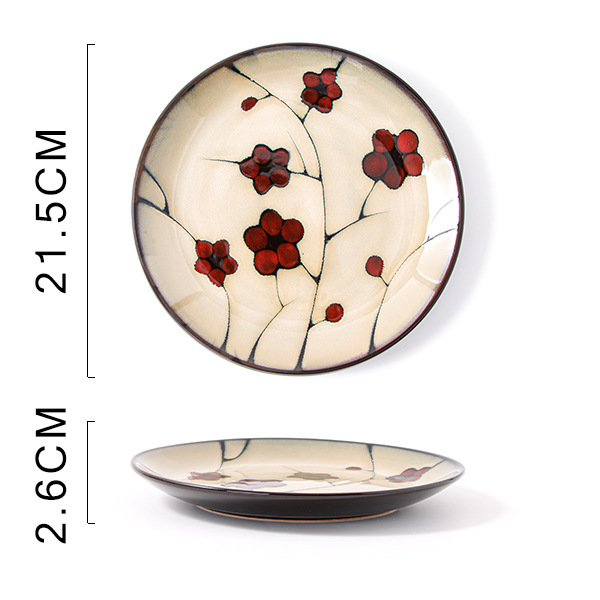 Red Plum Plate Dish