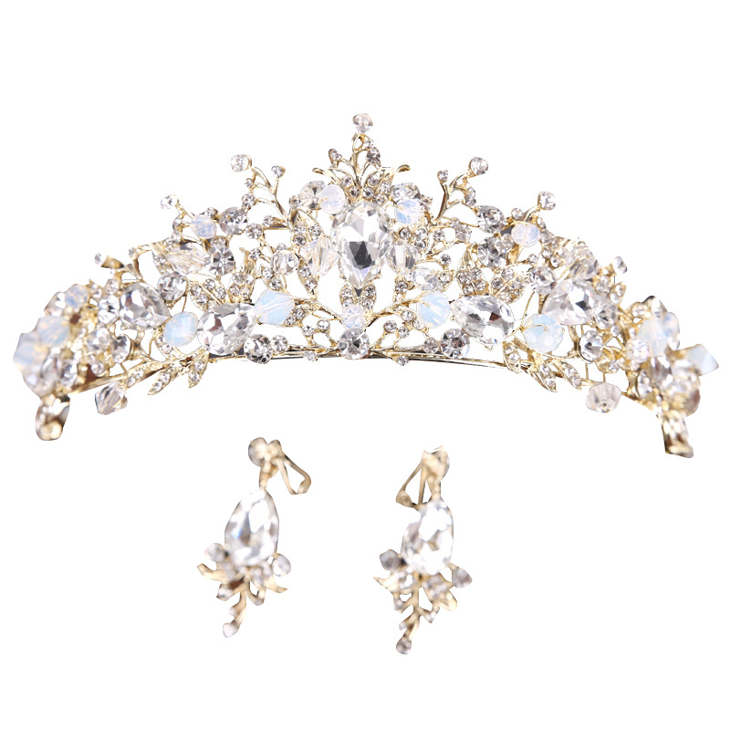 Crown Headdress High-end Crystal Headband Princess Style