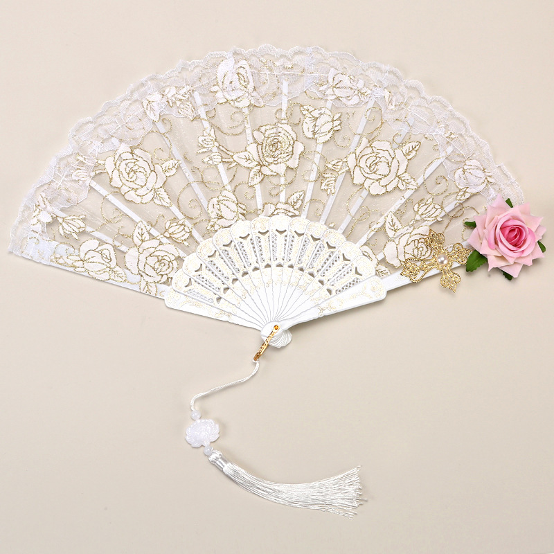 Pink Rose Fan