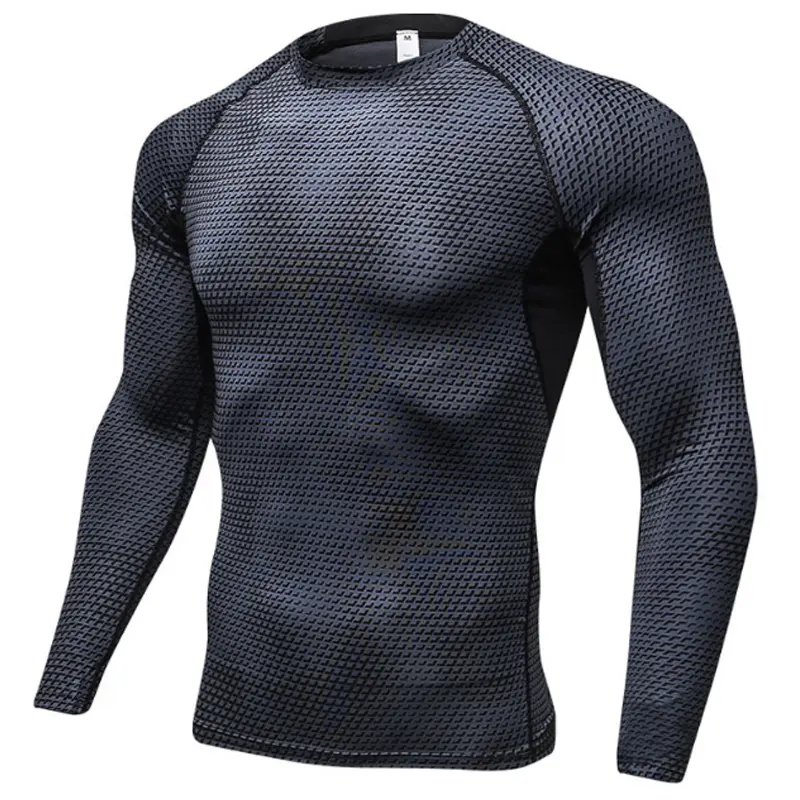 Sports Tight Men's Long Sleeve 3D Printing