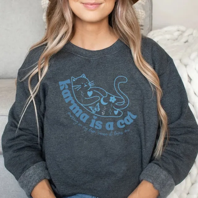 Women's Retro Crew Neck Sports Sweater Dark Gray - Shop at LoveMi