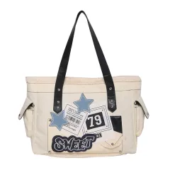 Large Capacity Millennium XINGX Y2g Shoulder Bag For Women - White - View 1