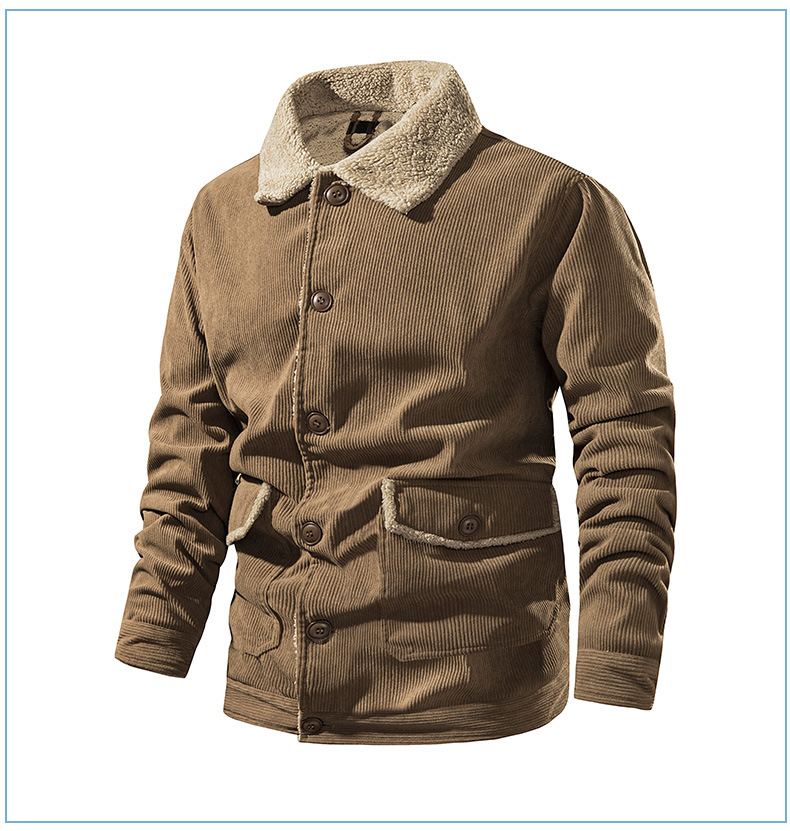 Title 11, Herren Cashmere Jacke Verdickt Groß Loose Casua...